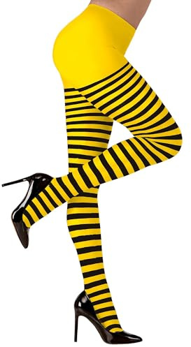 W WIDMANN MILANO Party Fashion - Collants rayés ou à pois, 70 DEN, Halloween, costumes de carnaval