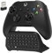 Auarte Tastatur für Xbox Series X/S, One/One X/S, Elite One/2 Controller, kabelloses Bluetooth Game Chatpad Keypad mit USB-Empfänger (Controller nicht inbegriffen), Schwarz