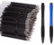 Kugelschreiberminen, 100 Stück Schwarz und Blau Kugelschreiber Mine Ersatzminen mit 2 Kugelschreiber, 0.7mm Standard Minen Nachfüllmine für Kugelschreiber