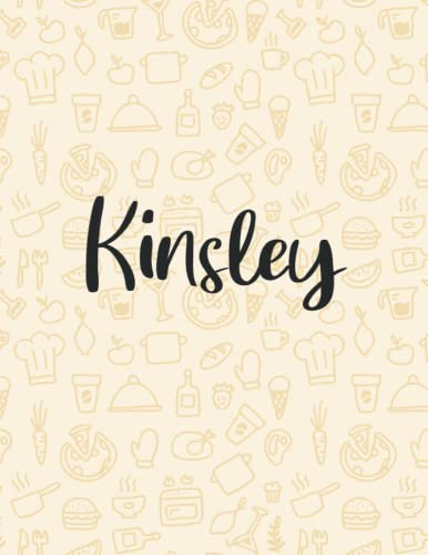 Kinsley: Weekly Menu Planner & Grocery ListMeal Planner Notebook Weight Loss Planner