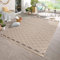 Carpetsale24 In- & Outdoor Teppich Wetterfest 140 x 200 cm Sisal Optik Beige - Teppich Waschbar, Wasserfest, Pflegeleicht und Flachgewebe - Ideal für Balkon, Garten, Terrasse und als Küchenteppich