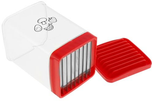 IXTIX Speed Cup Slicer avec assiette push-plate, tasse portable, trancheuse efficace, coupe de fruits, coupe multifonctionnelle, coupe compacte, coupe-fraise, tasse facile à utiliser, coupe-œufs pour