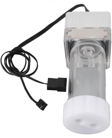 Water Cooling Pump Tank Water Cooling Pump Tank Capacity Built in Sine Wave Drive Magnetic Levitation Filtration Pump Core Mesh Pub for G1 Water Pump (Silver)