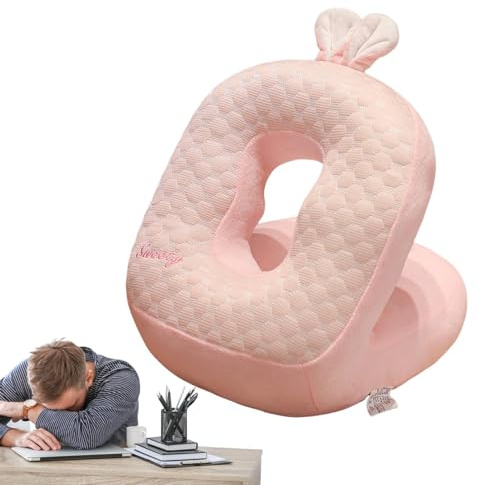 Coussin de – Oreiller de bureau pour la – Soutien de la et du cou, coussin respirant pour toutes les saisons, pour la bibliothèque, le travail, la maison, l'école