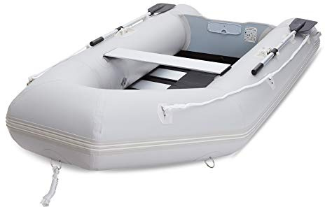 CO-Z 10 ft Inflatable Dinghy Boats with Aluminium Alloy Floor, 4 Person Portable Boat Raft, Inflatable Touring Kayak for Adults, Inflatable Sport Tender Fishing Dinghy Boat