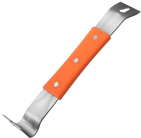 Piede di porco e palanchino Kioriur, piatta, barra piatta con impugnatura in gomma, strumento per la rimozione del battiscopa, piede di porco