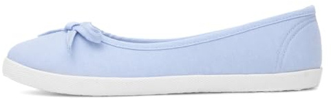 Lilley Womens Blue Slip On Ballerina Canvas Shoe - Size 5 UK - Blue