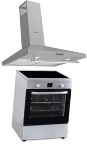 SOLTHERMIC PACK 2 EN 1 ACERO INOX VTI60 INDUCCION CON TURBO 3 ZONAS + CAMPANA DECORATIVA 60 CM (GRAN CAPACIDAD EXTRACION, FUNCION BOOSTERM BAJO CONSUMO)