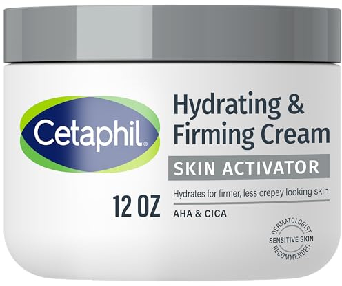 Cetaphil Skin Activator Hydrating & Firming Body Cream 12oz, Mandelic Acid (AHA) and Centella Asiatica (CICA) Cream, Hydrates and Firms Aging Skin, Anti-Aging Skin Care, 12 oz