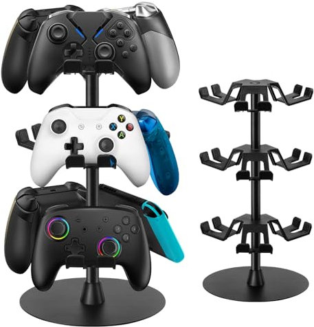 Jcocylse Porta Joystick PS5 con Porta Cuffie - Accessori Gaming Essenziali per PS5/PS4/Switch Pro - Gadget Gaming Spazio Saver, Design Compatto per Setup Professionale(3 Livelli)