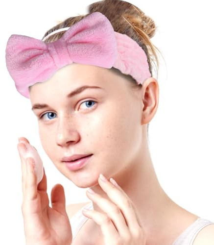 Bandeau De Lavage Du Visage Serre-Tête à Nœud pour les Filles, le Lavage