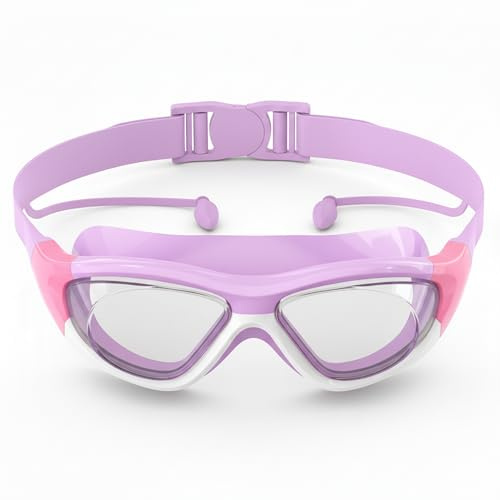 Seaflar Lunettes Natation Enfant 6 à 14 Ans Anti-Buée pour Usage Général | Protection UV, Imperméables, Joint en Silicone | Lunettes de Piscine pour Enfants