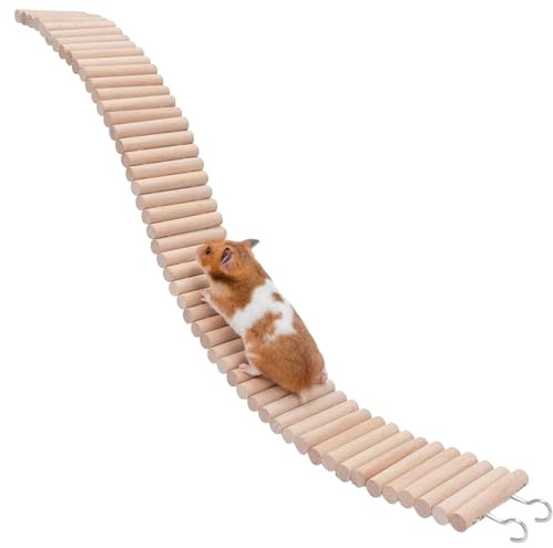 Rampa para Hámster Accesorios de Madera para Jaula de Mascotas Pequeñas