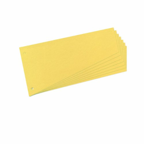 Herlitz Trennstreifen Trapez, Gelb, 120 x 230 mm, 100 Stück