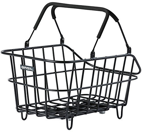 Basil Hinterradkorb Cento Mik Alu 45x33x21cm matt weitmaschig schwarz Fahrrad