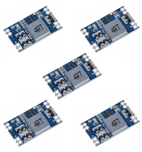5 Pieces 5V 3A Regulator Module Mini Voltage Reducer DC to DC 12V 24V 5-20V to 5V Buck Converter Step-Down Power Supply Transformer Module