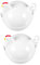 Cabilock 2st Eierdampfer Schnell Fritteuse Kocher Mikrowelle Ofen Zinn Doppelt Hersteller Maschine Multi Sofortig Mini Kuckuck Deckel Bratpfanne Eierpfanne Küchenversorgung Plastik