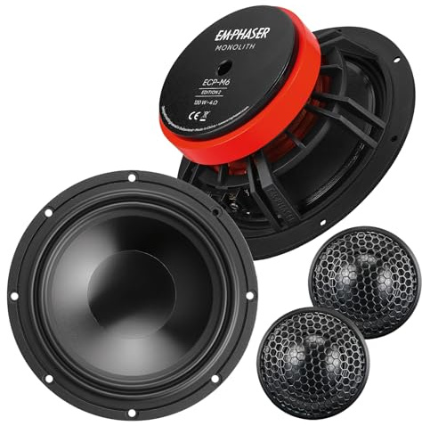EMPHASER ECP-M6-E2 2-vägs högtalarsystem för bil 16,5 cm 120 W RMS