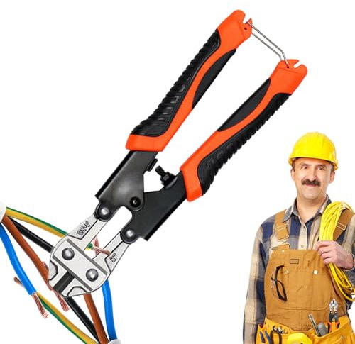 Cortador de cable robusto | Cizalla Pesada Para Cable De Acero,Mango Ergonómico Industrial para Cerca Terraza Barandilla Jardinería Pernos Otros