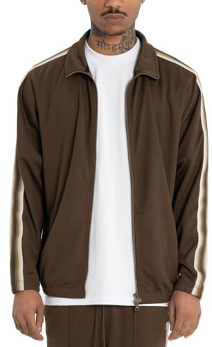 Pro Club Men's Comfort Sunset Track Jacket, Brown, 2X-Large