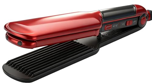 SGZIOO 2 en 1 Plancha Pelo y Plancha Ondas, Calentamiento Rápido, Hair Straightener, Cerámica, plancha Pelo Ondas Para Crear Volumen y Textura