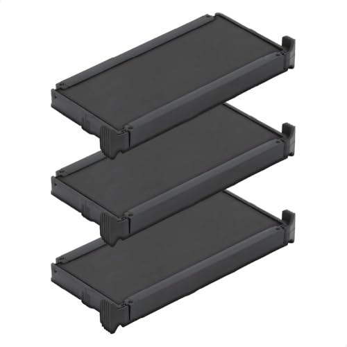 Cassette d’encre pour Trodat Printy 4913 | Cartouche Trodat 6/4913 (Pack de 3 - Noire)