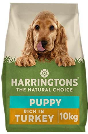 Harringtons Complete Dry Puppy Food Turkey & Rice 10kg - Made with All Natural Ingredients (Packaging may vary)