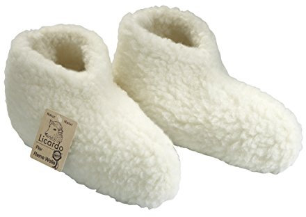 Cats Collection Bettschuhe Wolle Ecru 42/43