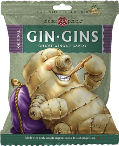 The Ginger People The Ginger People Gin Gin Original Chewy Candy Bag 150 g, Pack of 1