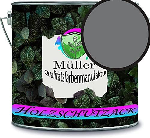 Müller - Vernice protettiva per legno, resistente alle intemperie, protezione a lungo termine dagli agenti atmosferici, colore protettivo per legno RAL 7005, colore: grigio topo