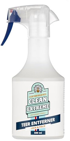 CLEANEXTREME Auto Teerentferner für Lack & Folie | 500 ml Spray | Teerflecken Bitumenflecken entfernen