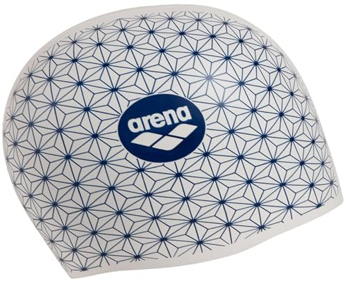 Arena Cuffia da nuoto unisex per adulti, reversibile, 2 in 1, in silicone, impermeabile, vestibilità comoda, stella marina, taglia unica