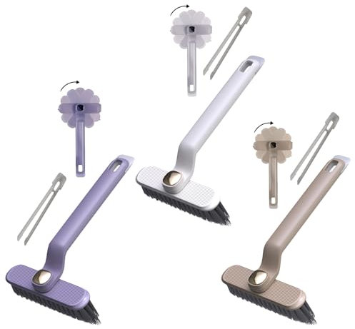 3-in-1 Rotating Multifunctional Cleaning Brush, Bathroom Joint Cleaner for Scrubbing, Joints and Gap Cleaning Brush, Cleaning Brush for Bathroom, Window Grooves, Kitchens / Stove / Sink (Three Styles)