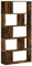 vidaXL Bücherregal, Standregal Regal 5 Böden, Raumteiler Wandregal für Wohnzimmer, Aktenregal Raumtrenner Büroregal, Räuchereiche Holzwerkstoff