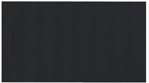 SIENA - Plato de ducha 90x70cm Negro - Antideslizante - Resistente y de diseño - Disponible en varias medidas y colores