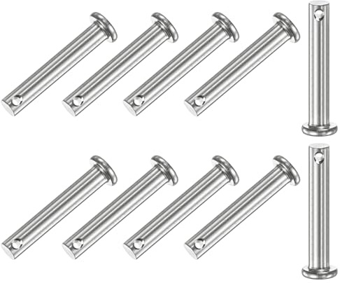 M METERXITY 10 Pcs Perno A Forchetta Monoforo, M6 x 35mm Perni A Forchetta Testa Piatta In Acciaio Inossidabile 304 Per Collegamenti Meccanici/Parti Fisse/Attrezzatura nautico