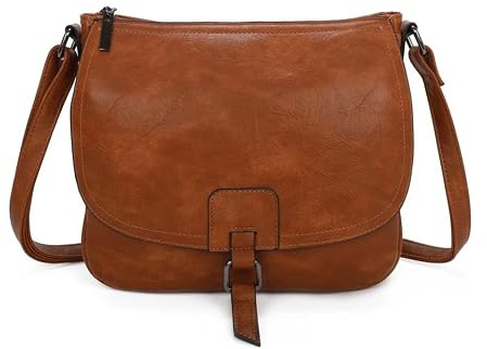 Leeray Women's Italian Leather Crossbody Bag Adjustable Long Strap Shoulder Satchel Handbag Bags