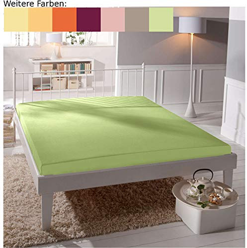Irisette Spannbetttuch, für Einzelbett, aus Jersey 180 x 200 cm - 200 x 200 cm hellgrün