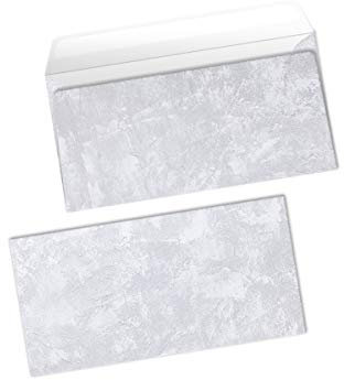 Briefumschläge grau Wandstruktur Metall für Briefe Einladungen Hochzeit Geburtstag DIN lang-Format (25 Umschläge)