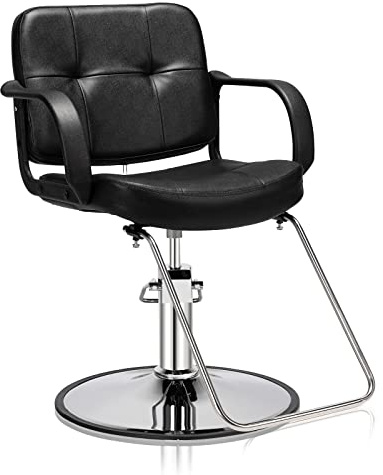OmySalon Salon Styling Chair Heavy Duty for Stylist Hair Cutting, Hydraulic Barber Swivel Chair, Hairdressing Tattoo Beauty Spa Equipment