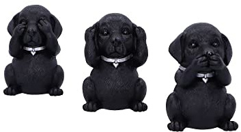 Nemesis Now Three Wise Labradors, Negro, 8,5 cm, B5881V2