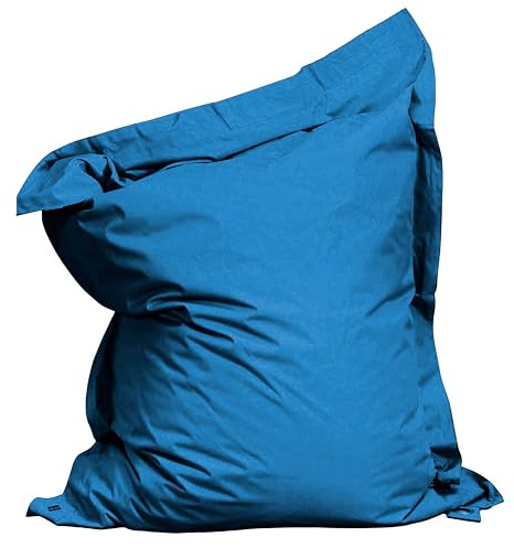 Oviala Housse Vide de Coussin de Sol XXL Bleu Pacific