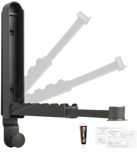 SWAWIS Kleiderhaken Klappbar Kleiderlüfter Wäschetrockner Balkon Wäscheständer Ausziehbar Kleiderstange Wandmontage Klappbar für Waschküche Schlafzimmer Badezimmer, Gunmetal Grau