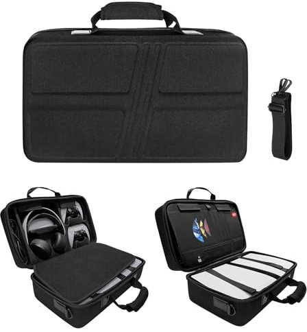Carrying Case Shockproof Carrying Bag for PS5 pro Shoulder Bag Console Controller Accessories Portable Protective Travel Case Large Capacity Storage Bag