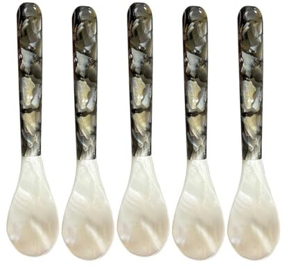 Cucchiaio di caviale di conchiglia,Cucchiaio di caviale in madreperla - Cucchiaio di perle di conchiglia cucchiaio di madreperla,sollevatore di caviale decorativo per uova di caviale