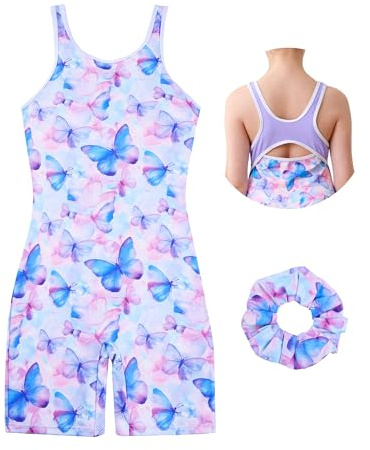 beautyin Gymnastics Leotards for Girls with Shorts Ballet Leotards Dance Biketards Tumbling Suits