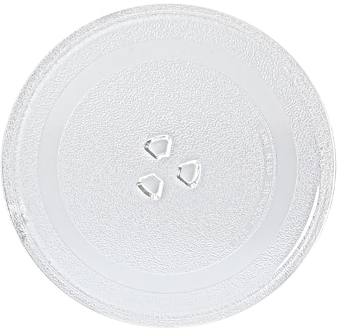 Piatto di ricambio per microonde da 24,5 cm – Piatto girevole in vetro per microonde adatto a tutti i piccoli forni a microonde – Piastra in vetro lavabile in lavastoviglie