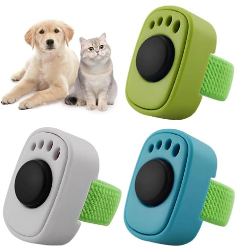 KNUIUYY 3 PCS Clicker per Cani, Clicker Addestramento Cani Formazione Clicker, Clicker per Cani e Gatti con Anello per Dita, Accessorio per Addestramento, per Cane Gatto Cavallo