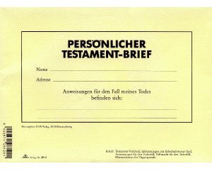 RNK Vordruck Testamentbrief