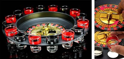 NEW 16 SHOT RUSSIAN ROULETTE DRINKING GAME PARTY SET SPIN SHOT STAG HEN GAME GLASS GAMES ADULT 18+ DRINKING
